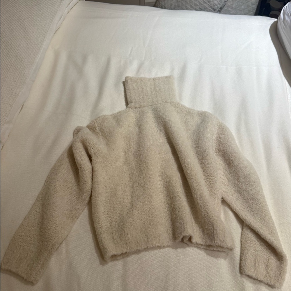 Wilfred Cream Turtleneck Sweater - Picture 3 of 3